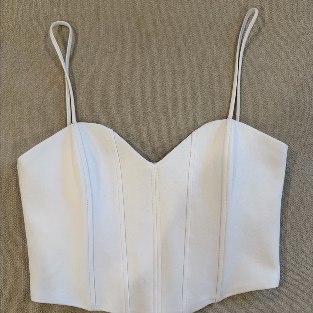 Zara White Camisole Top